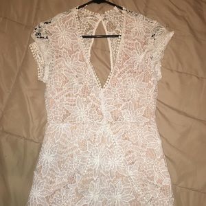 White Lace Romper
